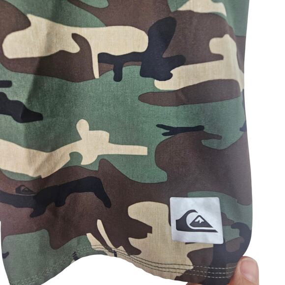 Quiksilver Highline Boardshorts Men 32 Camo Swim Trunks Camouflage 4-Way Stretch - Picture 2 of 8